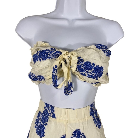 Shein Curve Tube Top Wide Leg Pants Matching Set  4X  (20) - Picture 4 of 9